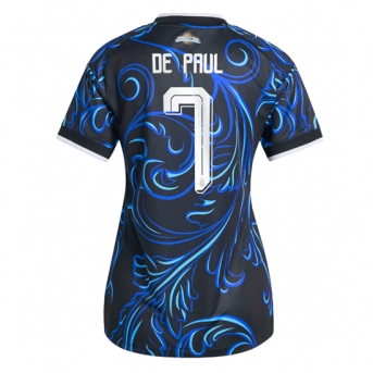 Billige Fotballdrakt Argentina Rodrigo De Paul #7 Replika Bortedrakt Dame VM 2026 Kortermet